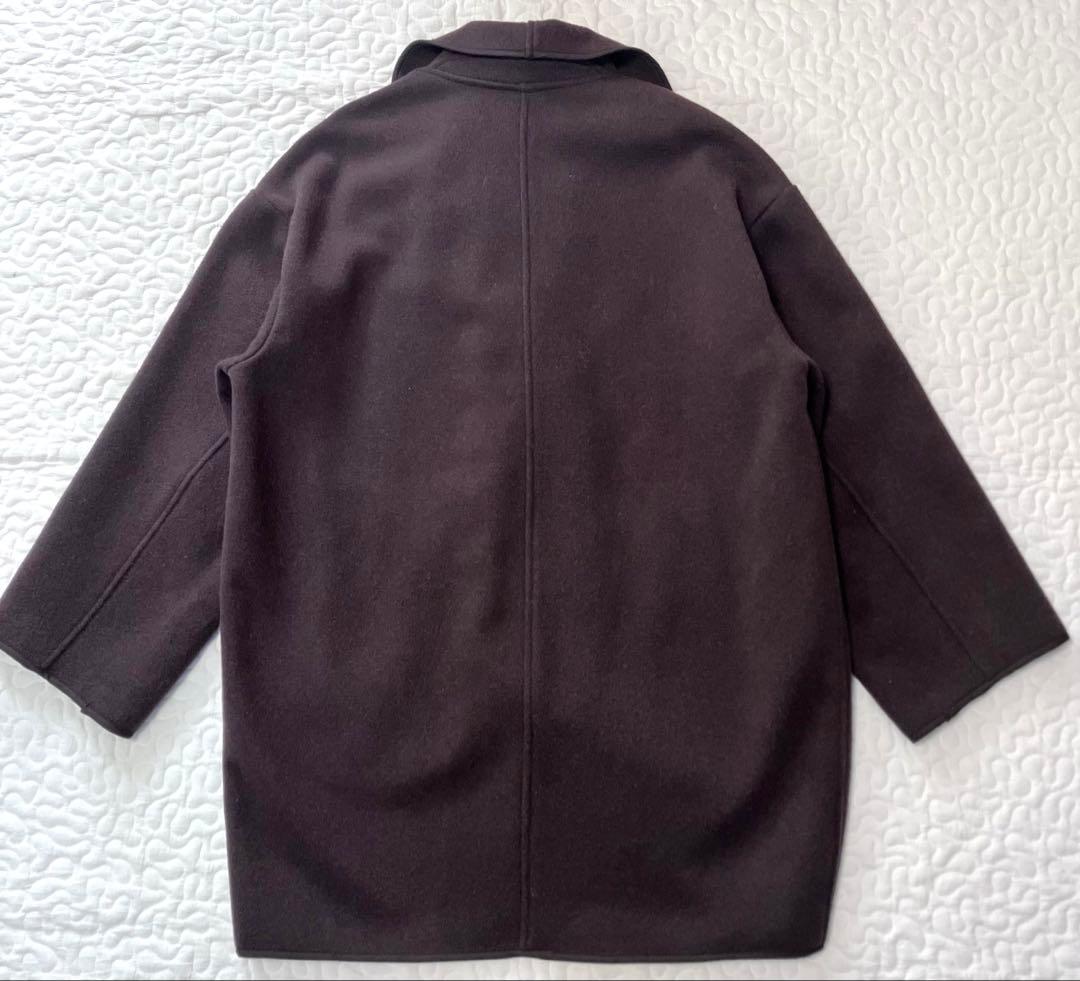 美品♦︎ガリャルダガランテ リバー仕立て ハーフガウンコート ブラウン