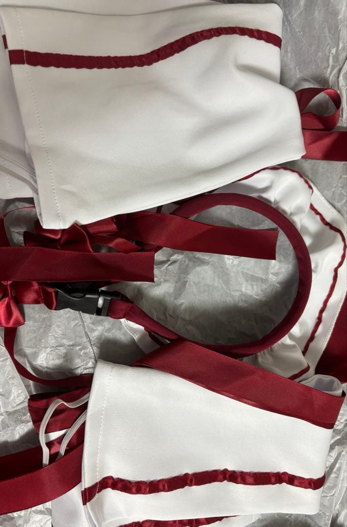 malymoom マリームーン アクセントラインハーネスジャージメイド　レッド