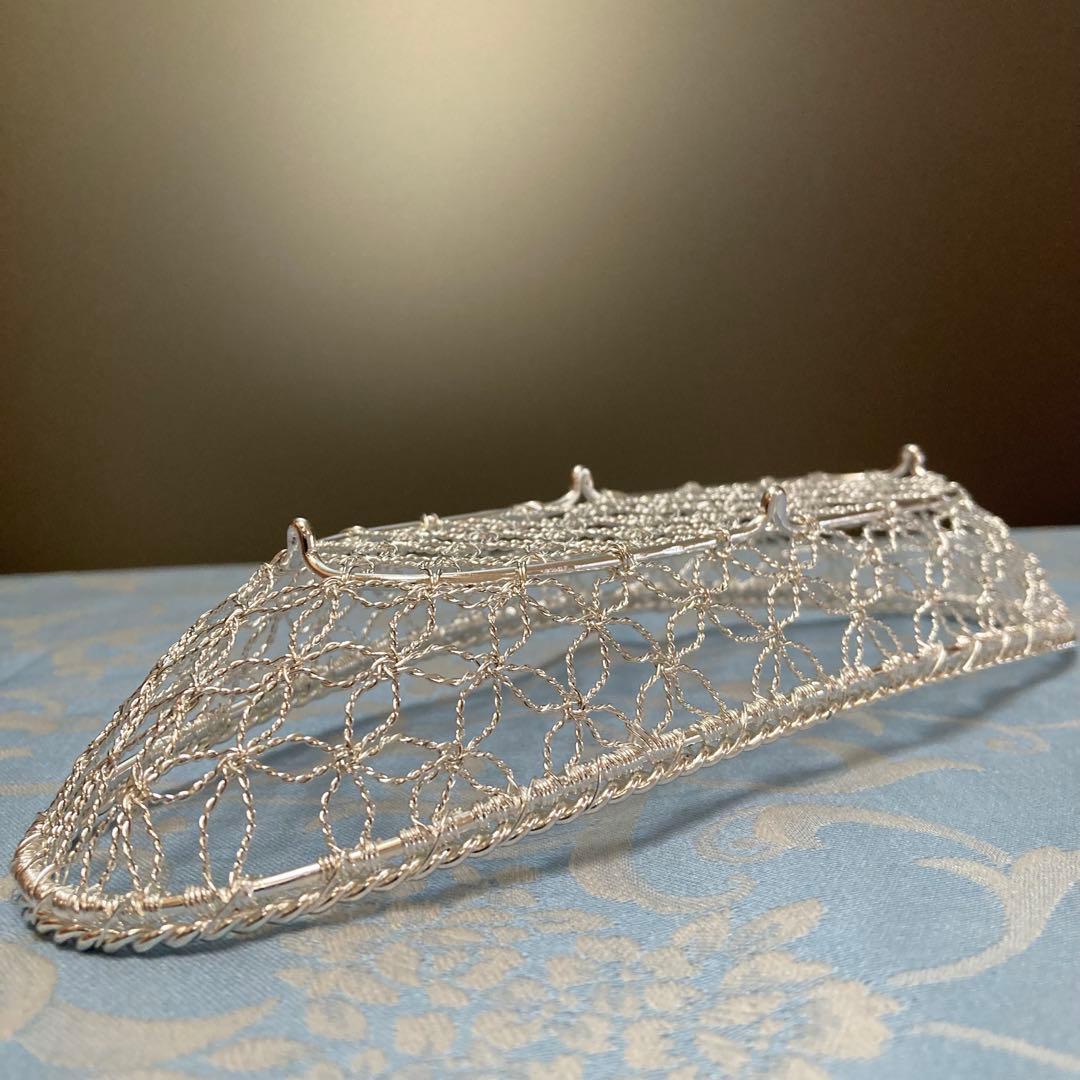 【新品】銀座WAKO 和光 銀細工 おしぼりトレイ おしぼり入れ5個 専用箱付き