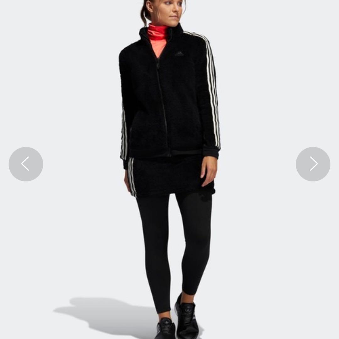 【美品】adidas ボアフリース セットアップ 上下 2点セット ゴルフ 黒