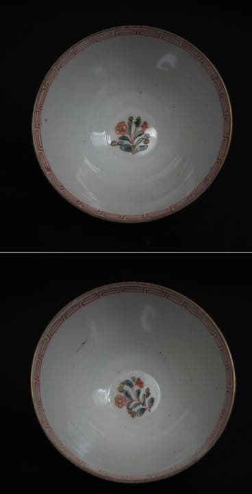 送料無料　江戸期天保11年（1841年）金絵吸物碗4客　共箱