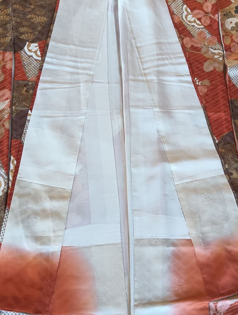 吾妻徳穂　吉澤友禅　振袖フルセット　美品　朱系　華やか　丈161 裄67.5