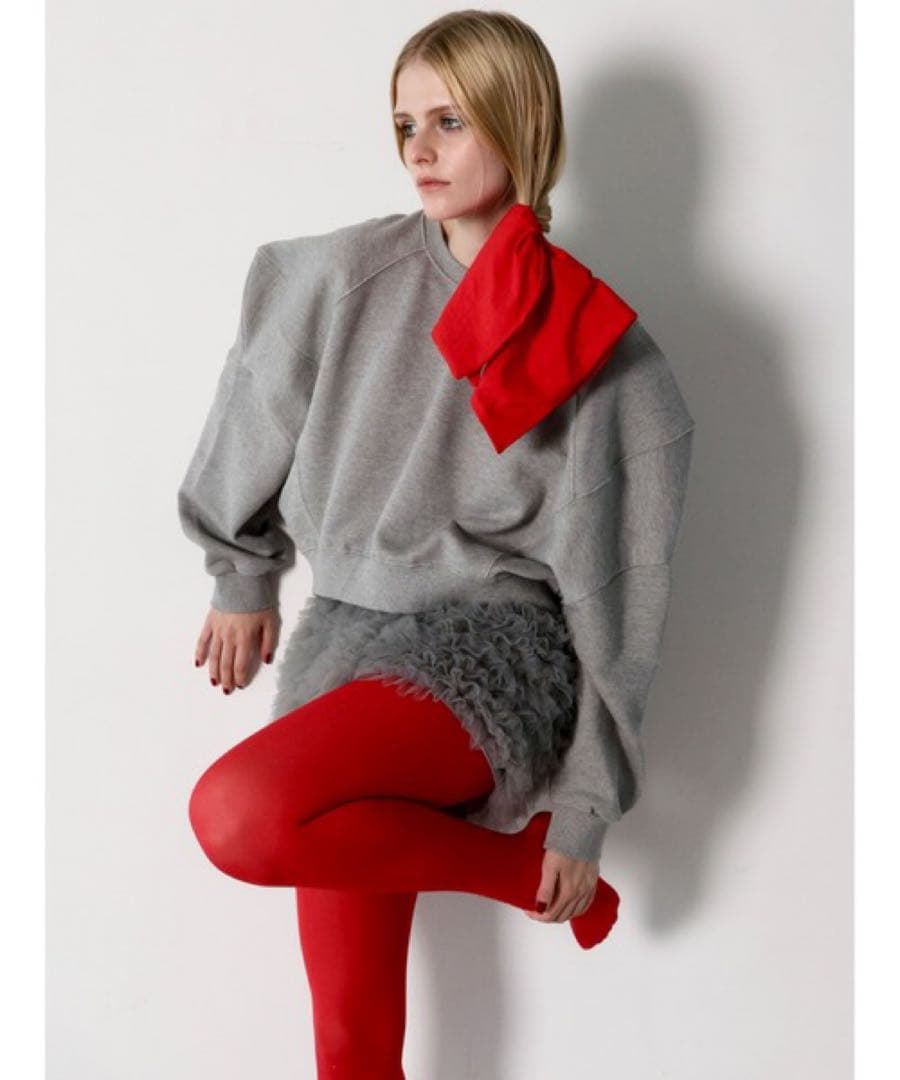 AMOMMA PUFF SLEEVE SWEAT 起毛なし スウェット