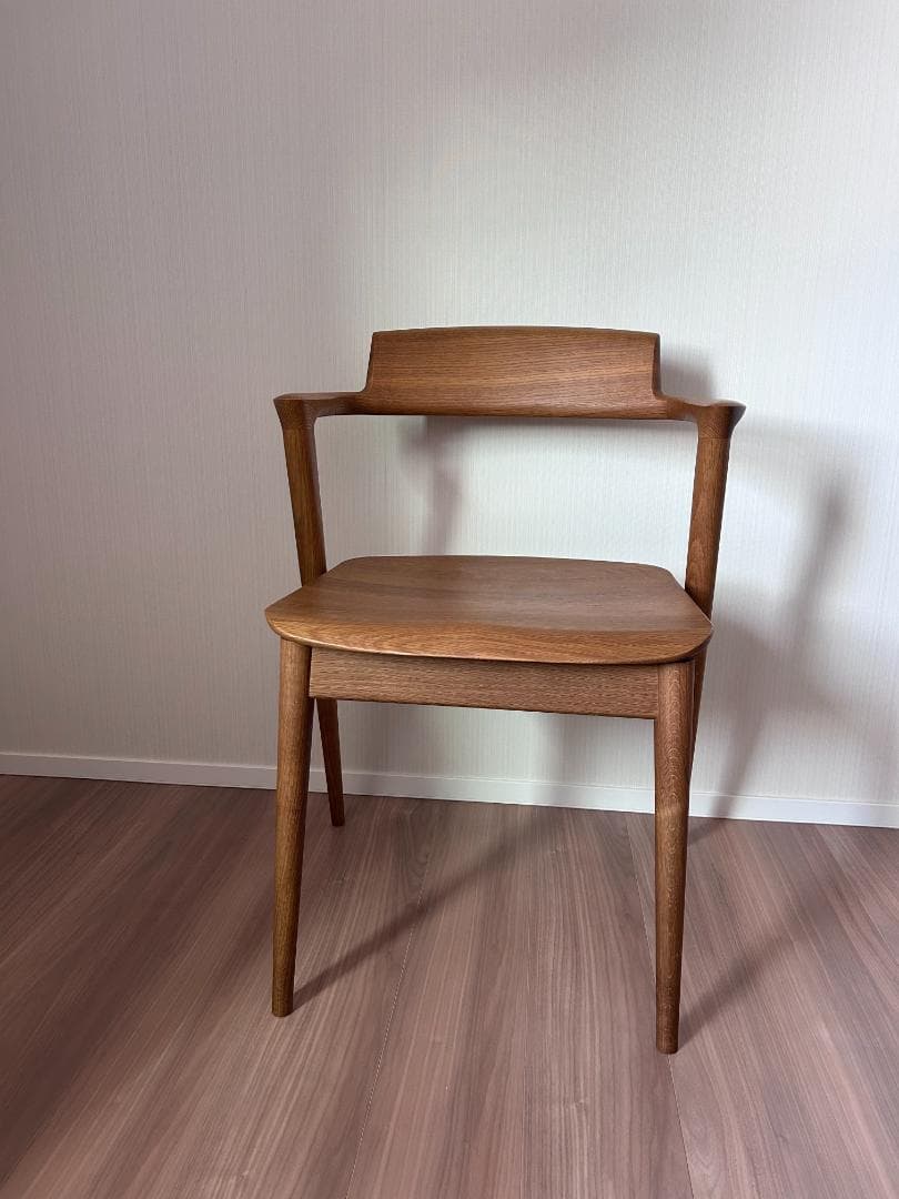 飛騨産業 SEOTO セミアームチェア 2脚目有 N5 板座 座面高45cm①