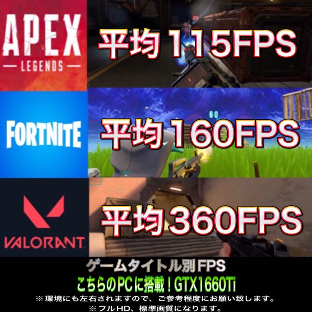 【激安ゲーミングPCフルセット】GTX1660Ti搭載MHWにも◯