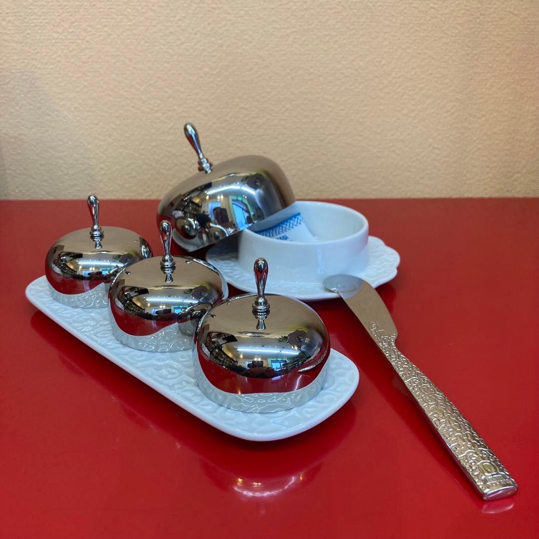 ALESSI DRESSED バターディッシュ＆ジャムトレイ 未使用