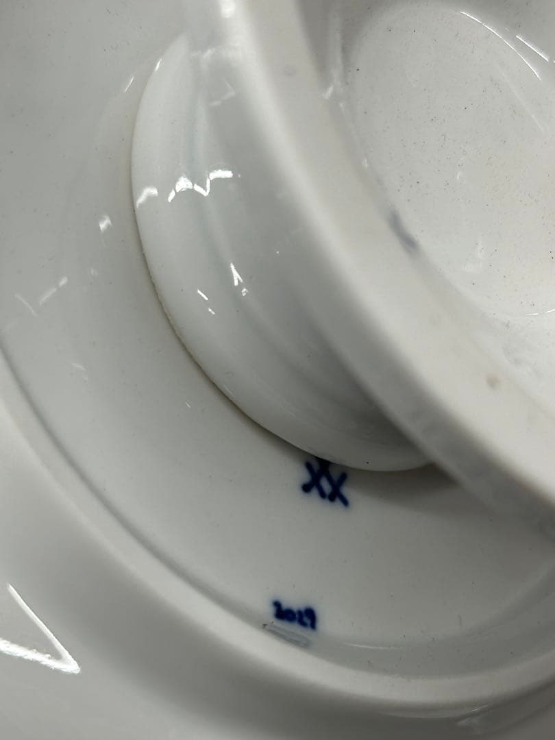 【レア】meissen マイセン　ブルーオニオン　コンポート　コンポティエ