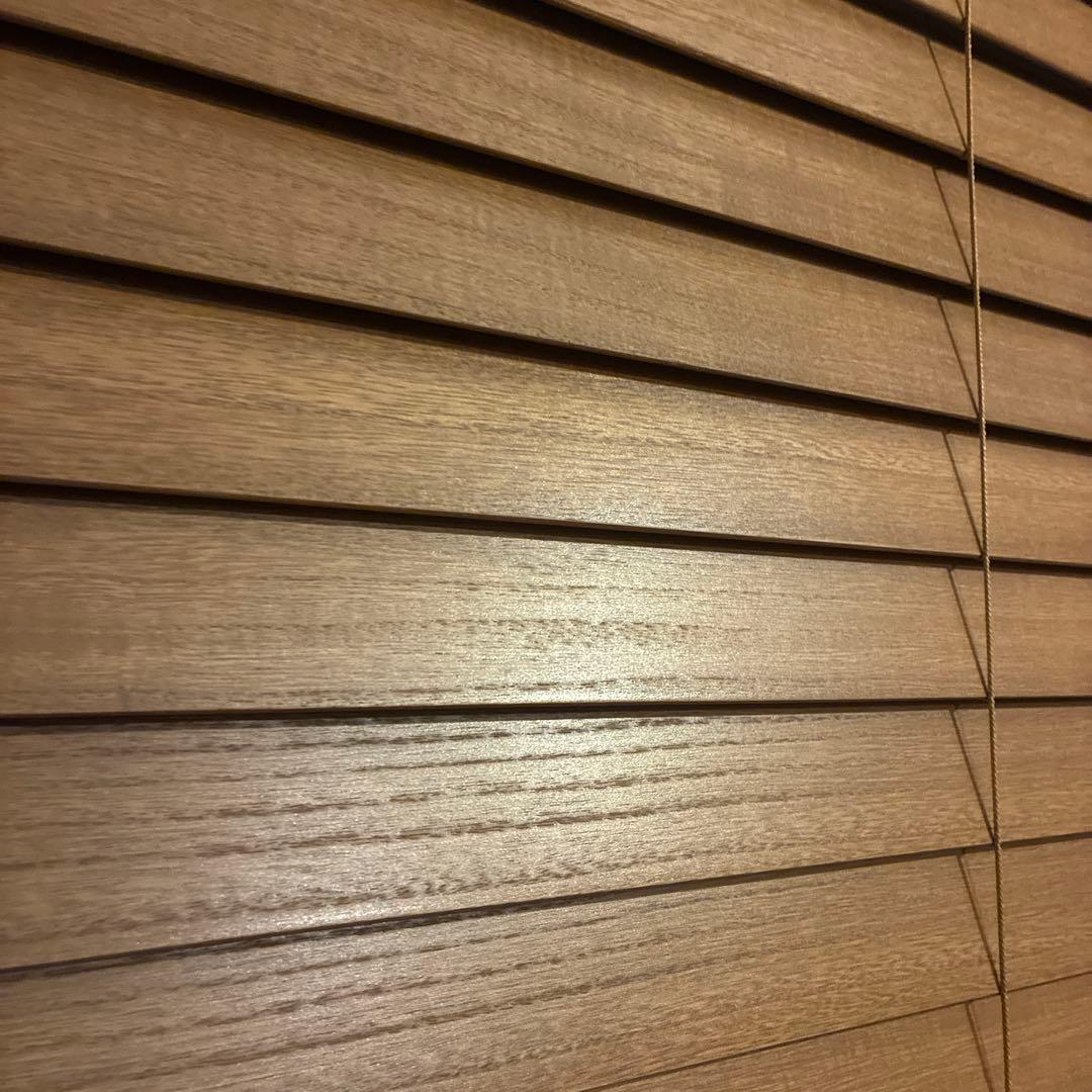 【TUISS DÉCOR】木製ブラインド2個セット　幅1230×丈1170