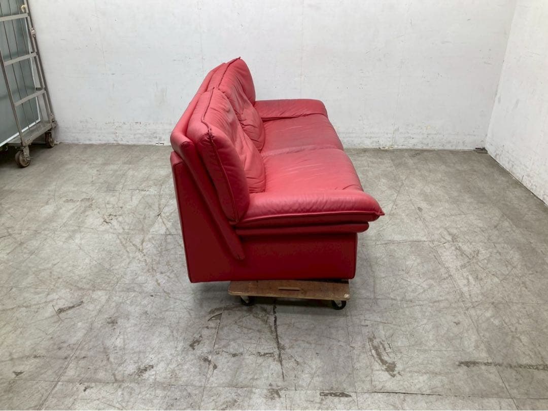 【年末感謝祭】ニコレッティ　アンバサダー　3人掛けソファ　イタリア　本革　レザー