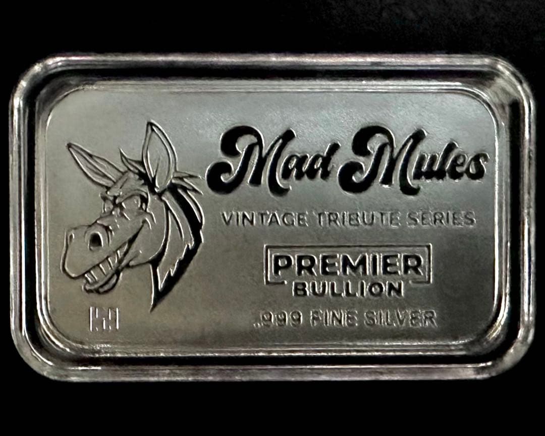 1oz純銀バー COLT ARMY 45 コルトアーミー45 Mad Mules