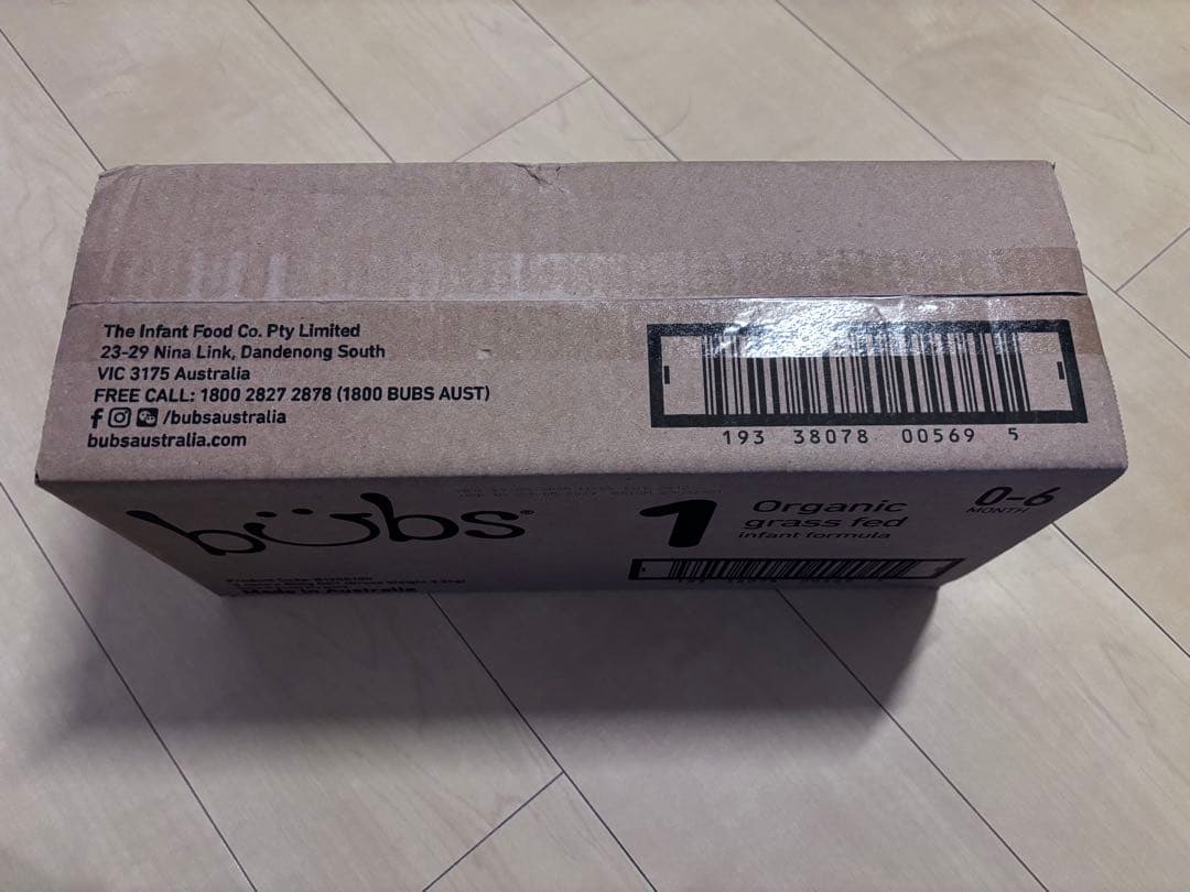 ミルク bubs Organic grass fed infant formula