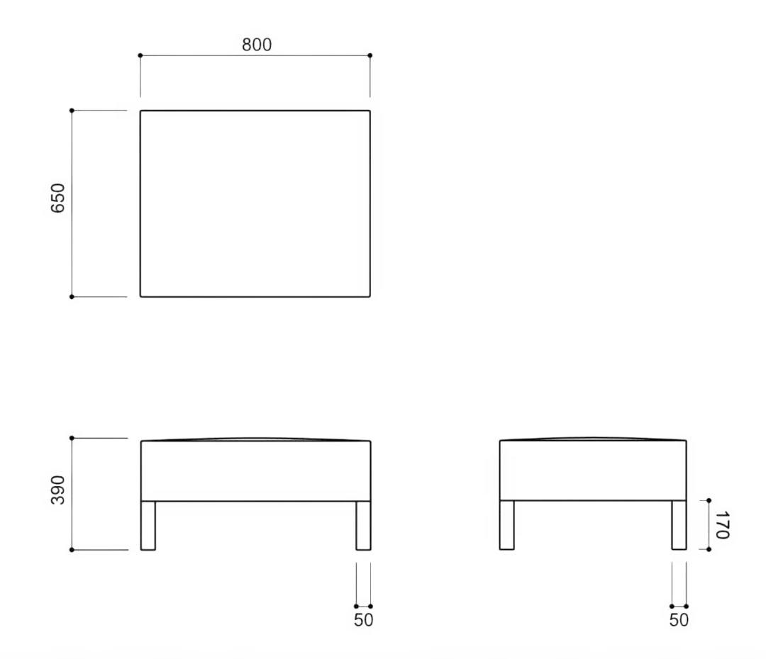 KOKOROISHI（心石）WATATSUMI オットマン