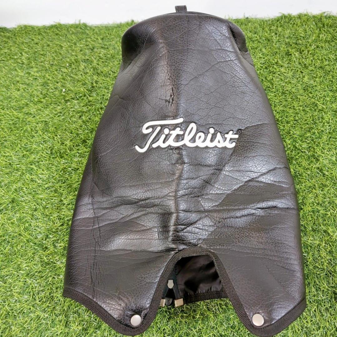 Titleist タイトリスト ゴルフキャディバッグ 黒 白 ブラック ホワイト