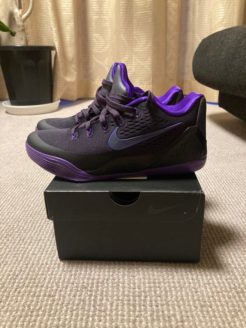 Nike Kobe IX ELITE LOW EM PROTRO 黒/紫