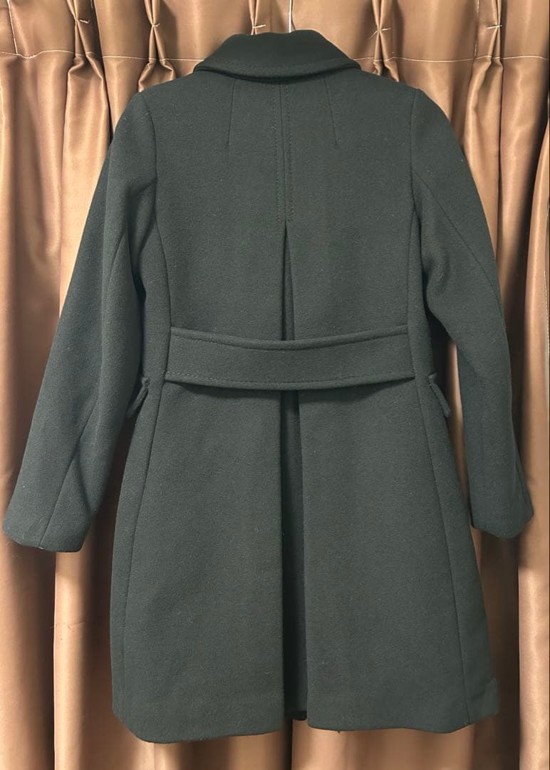 ケイトスペード ボウ ディテール ウール コート ブラックXS