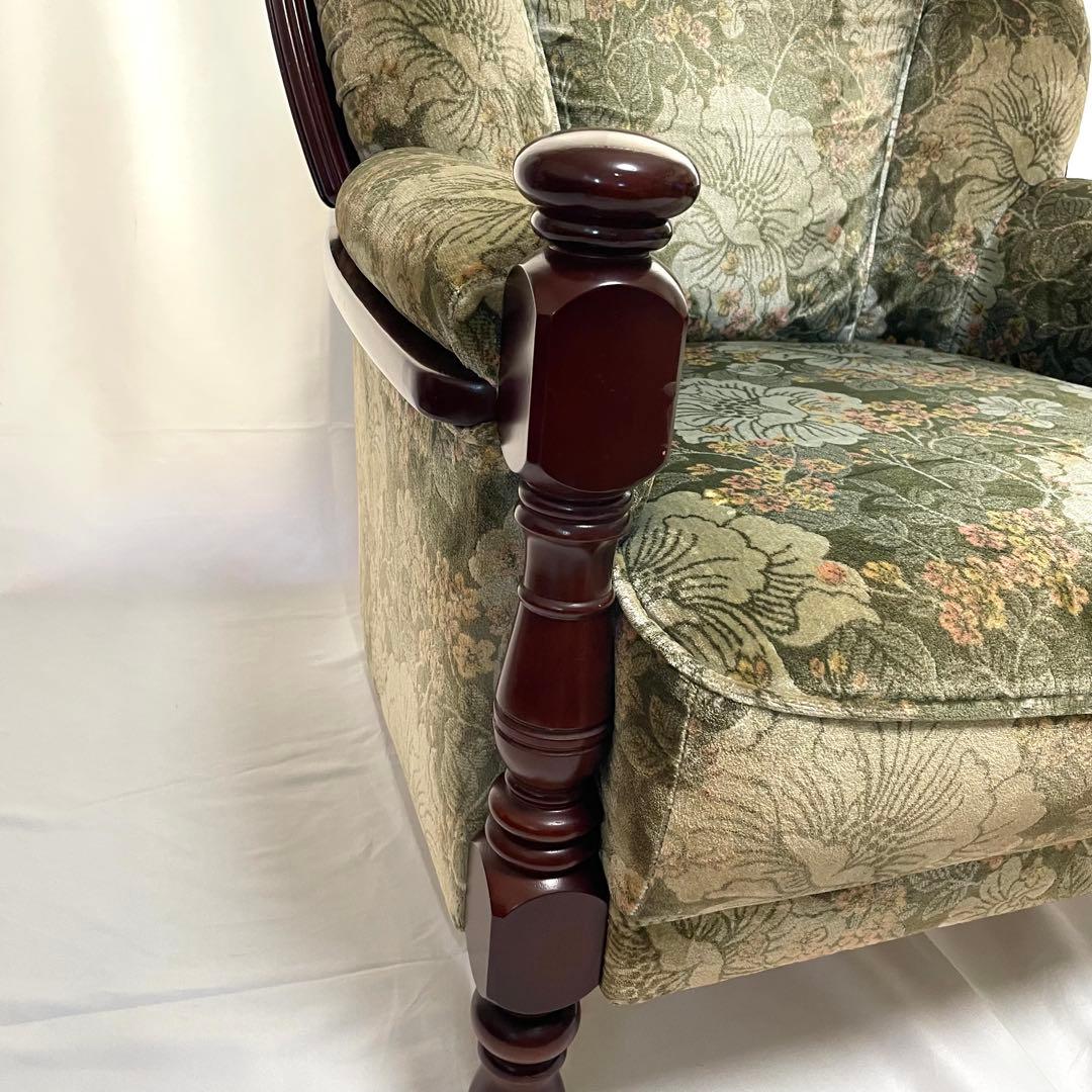 KARIMOKU/カリモク 家具 1人掛け ソファー リーン系 金華山張