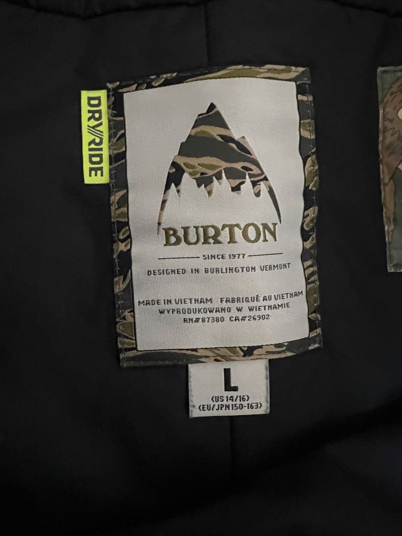 BURTON burton スノーボードウェア　arare530