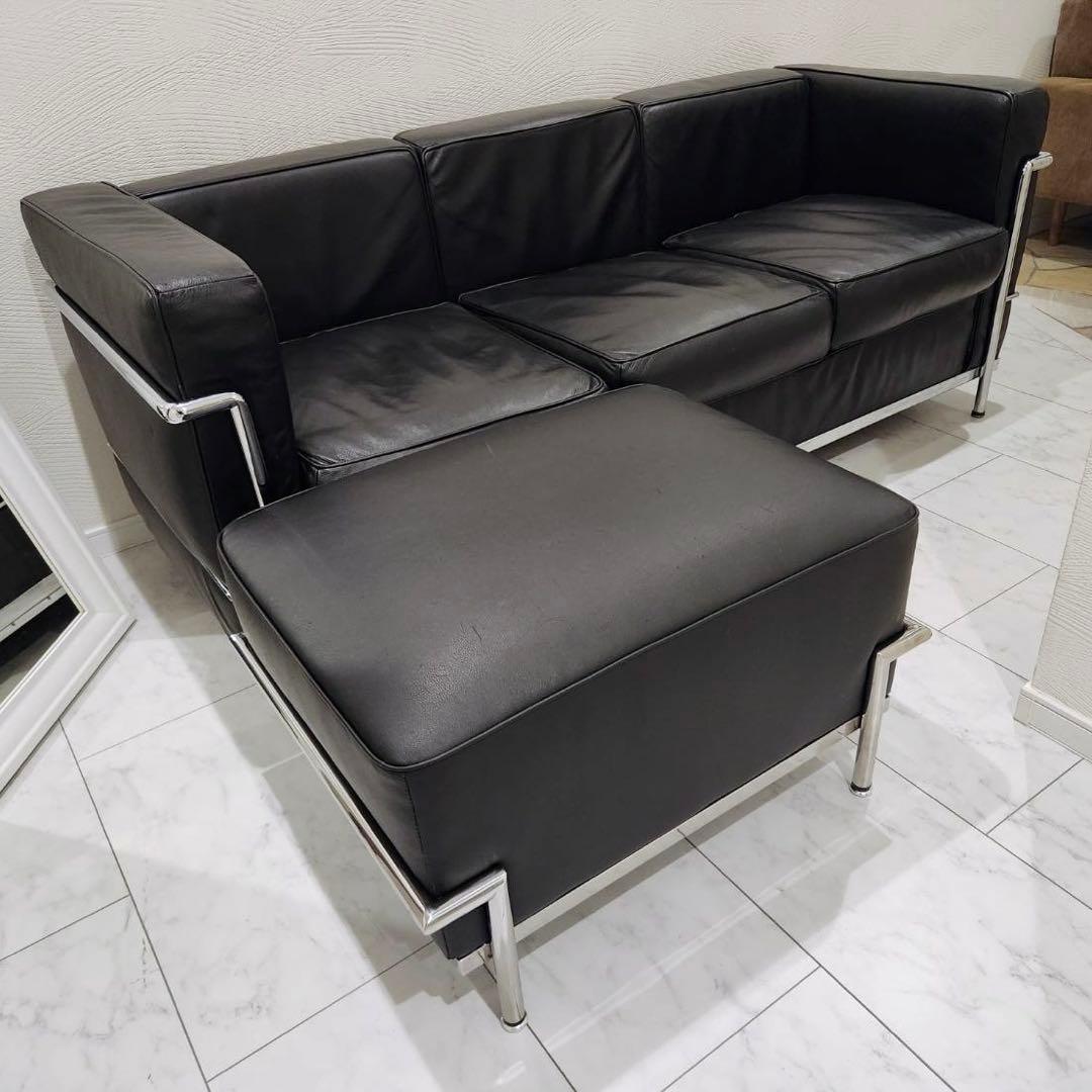 リプロダクトLe Corbusierル・コルビュジエ　LC2 オットマン　単体