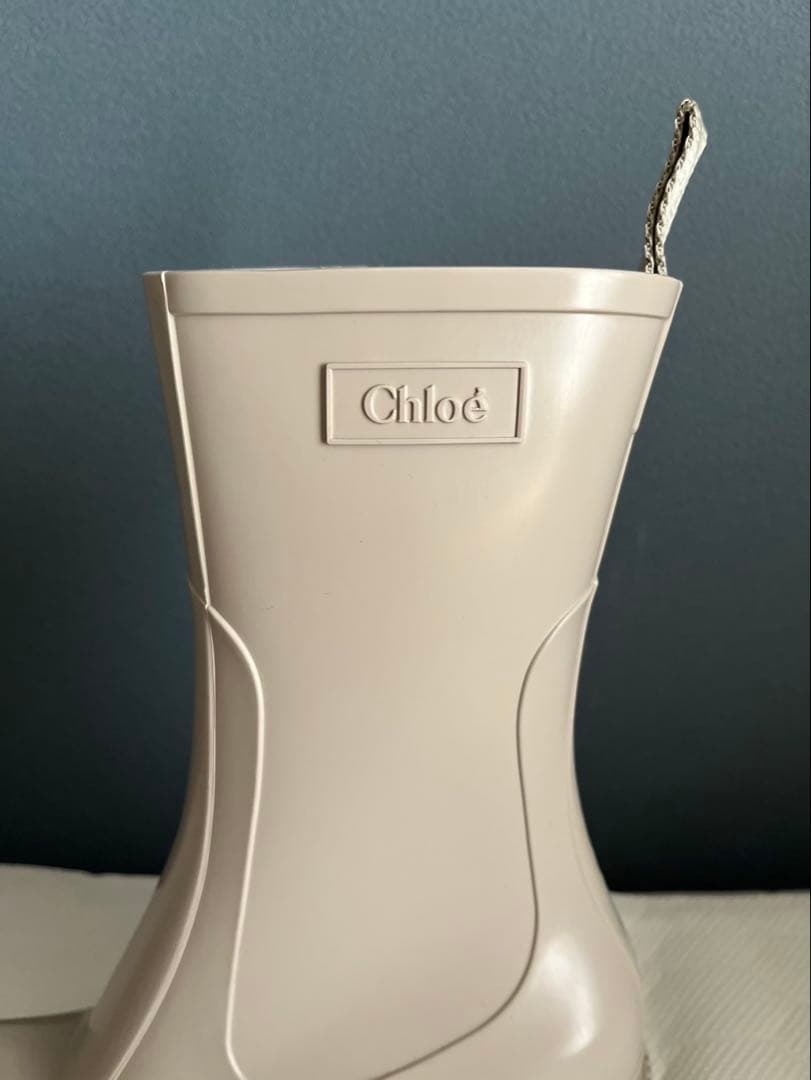 クロエ　CHLOE　レインブーツ　ベージュ　38サイズ 新品
