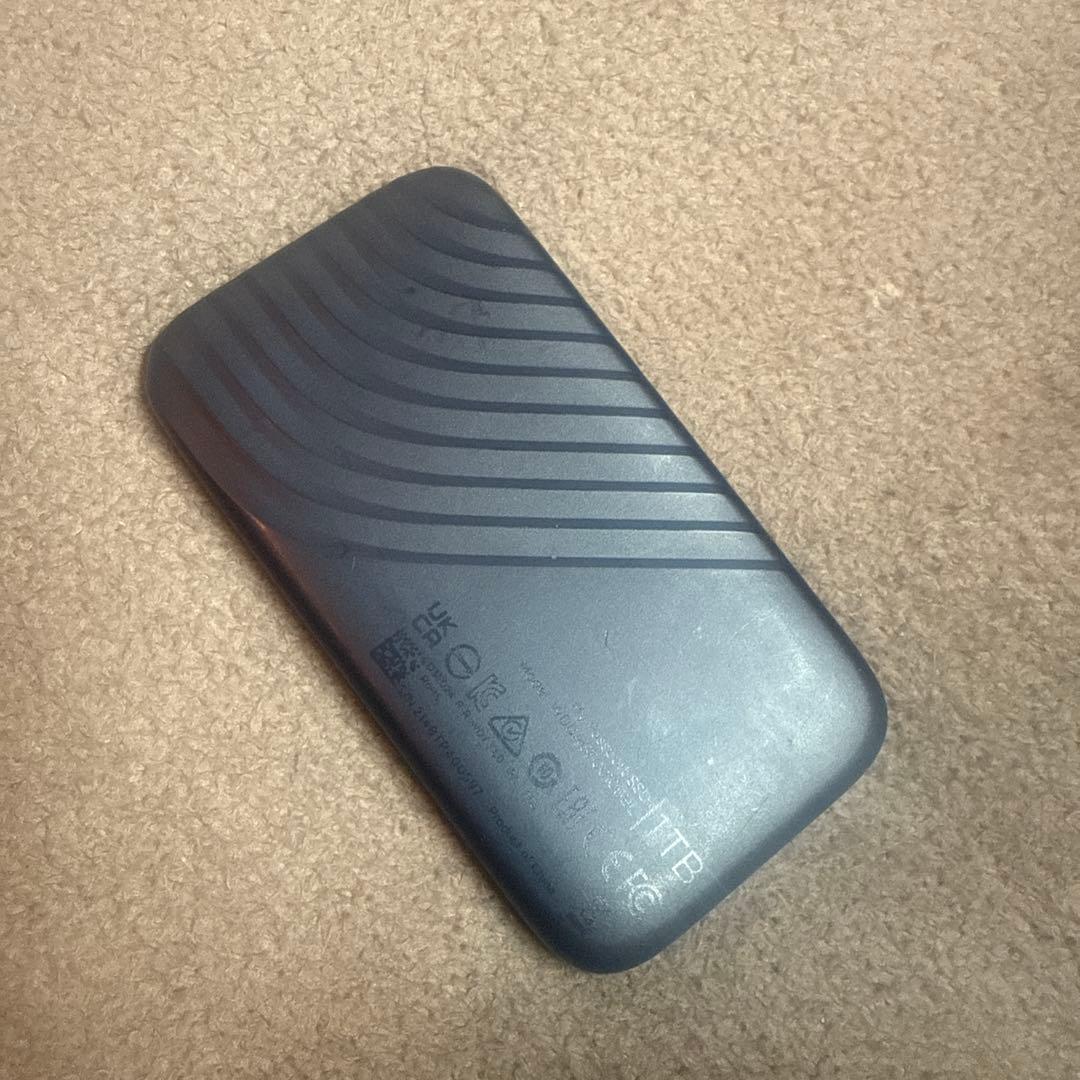 外付けSSD1T ブルー USB-Cケーブル付き