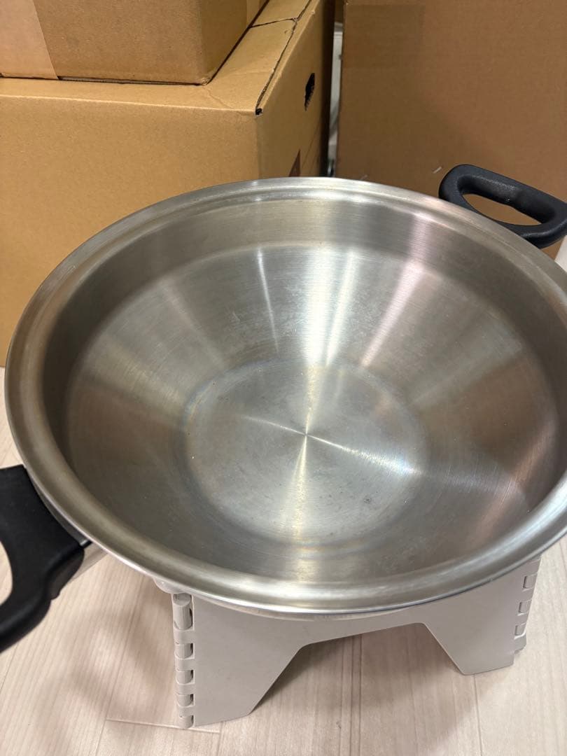 ウォック　アムウェイ　amway ステンレス製 網付き2枚