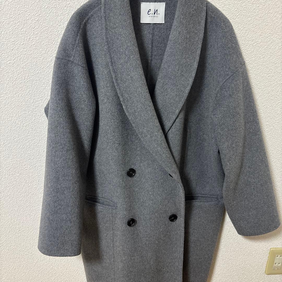 T*T様 evernavy リバー Pコート ウールコート グレーM
