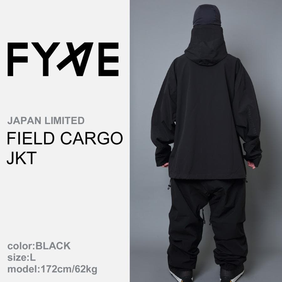 FYVE 日本限定 スノーボードウェア カーゴジャケット ブラックXL f214