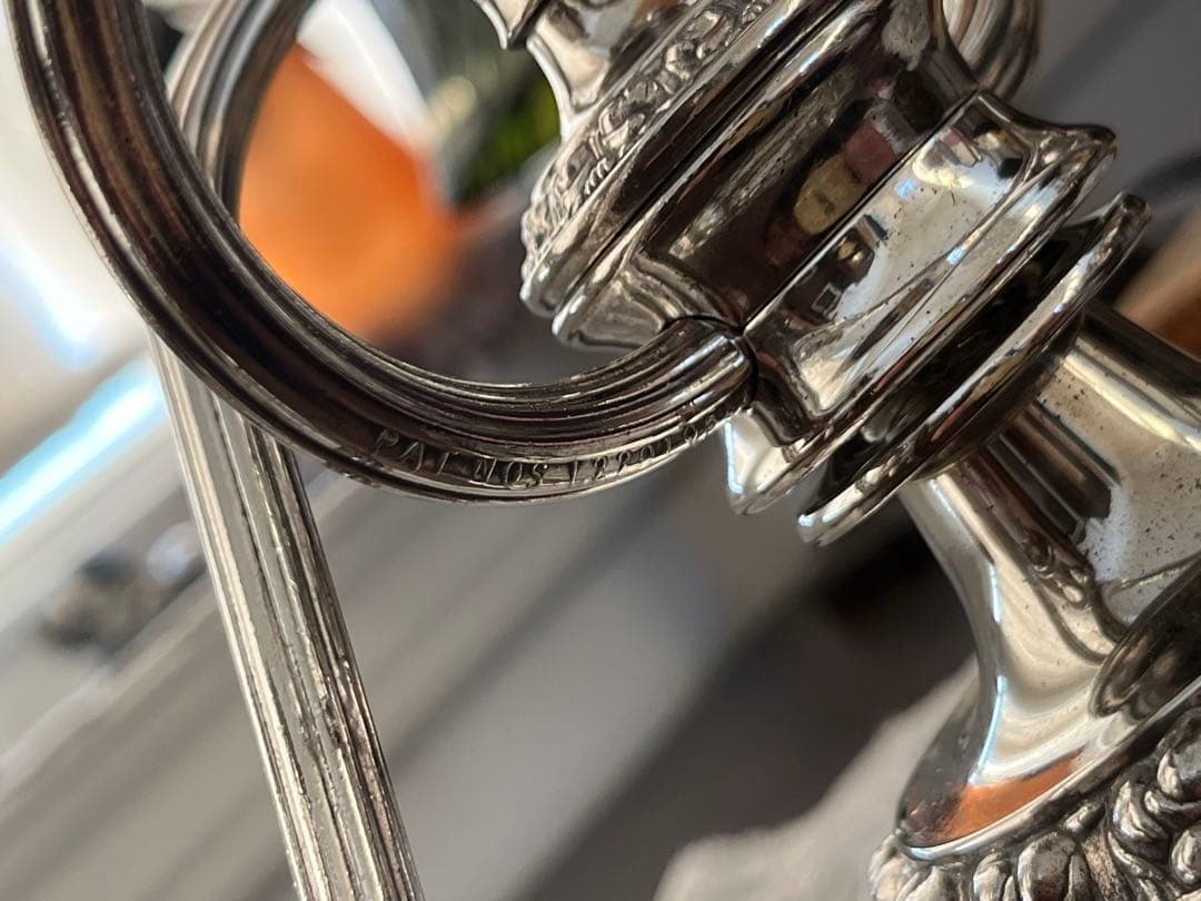 UK イギリス シルバープレート 燭台 キャンデラブラ 優雅 二灯