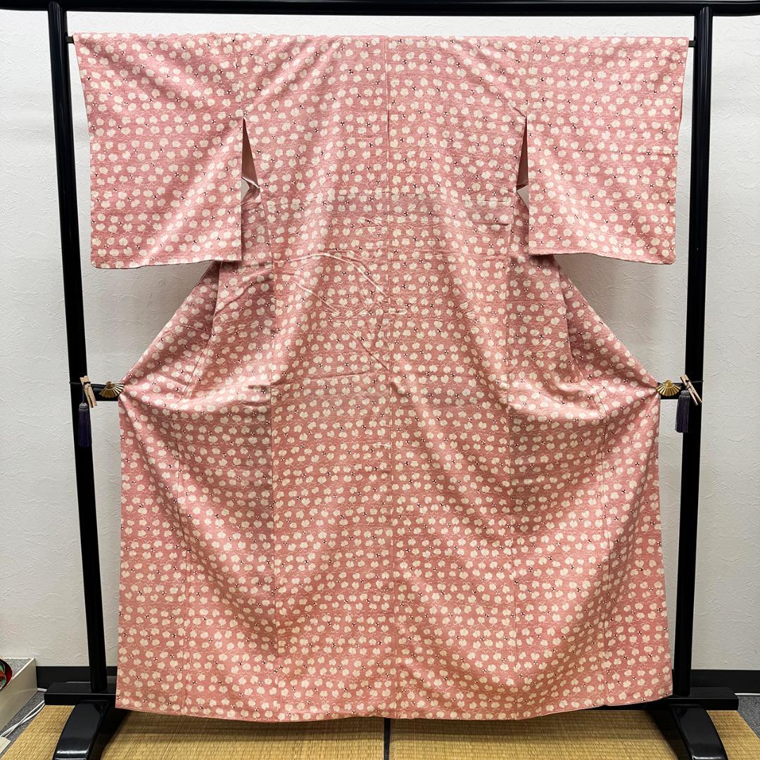 きものヱビス ■ 型絵染 紬　身丈約162m、裄約67cm