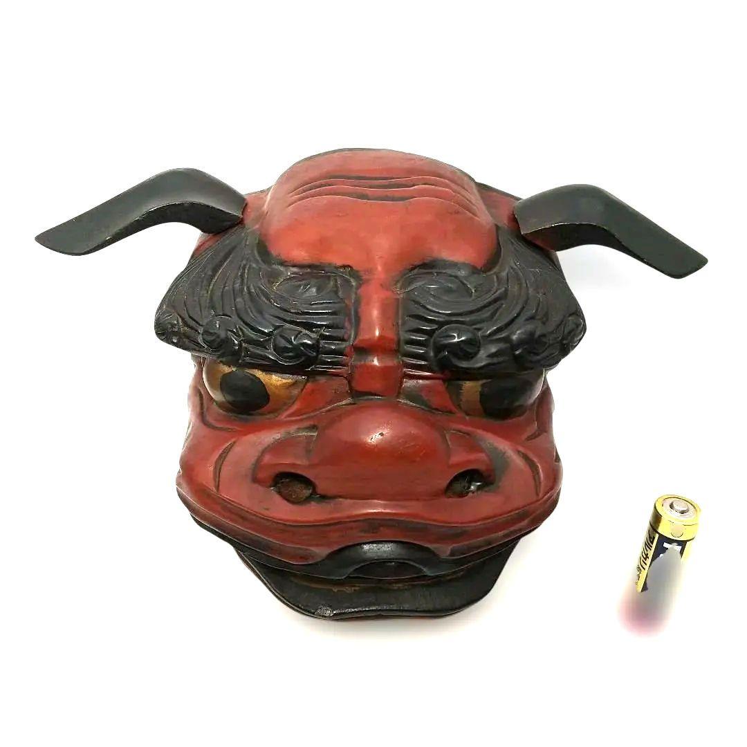 【希少な民芸品・美品】獅子頭 獅子舞