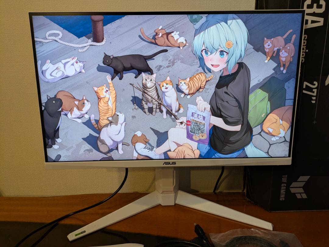 ASUS VG27AQL3A-W 180Hz Fas IPS WQHD モニター