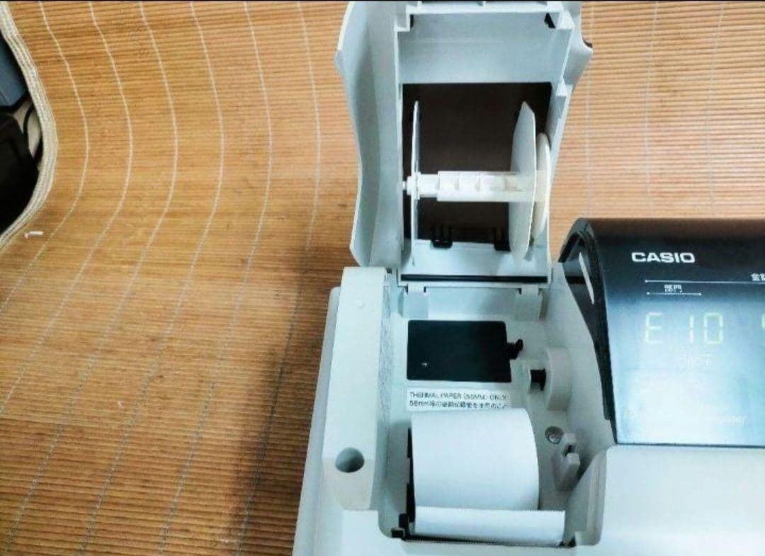 カシオレジスター　TE-M80　中古品　人気機種感熱紙　送料無料　357412