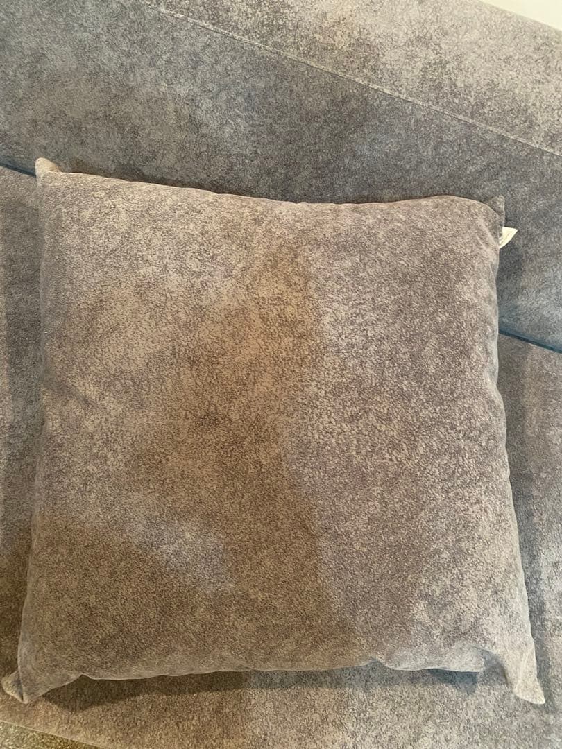 専用 フランネルソファ クッション 2個セット グレー ライトグレー