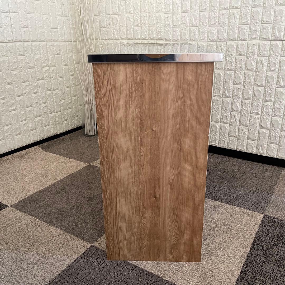 東京23区配送無料✨設置まで❗️キッチンカウンター　ワイド　幅120cm 美品