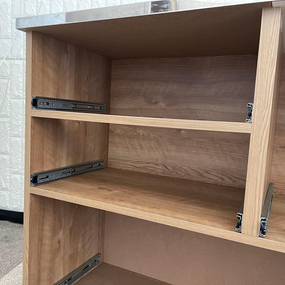 東京23区配送無料✨設置まで❗️キッチンカウンター　ワイド　幅120cm 美品