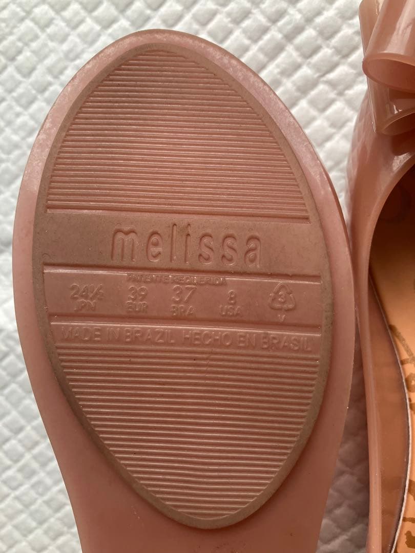 リボン付きフラットシューズ　Vivienne Westwood Melissa