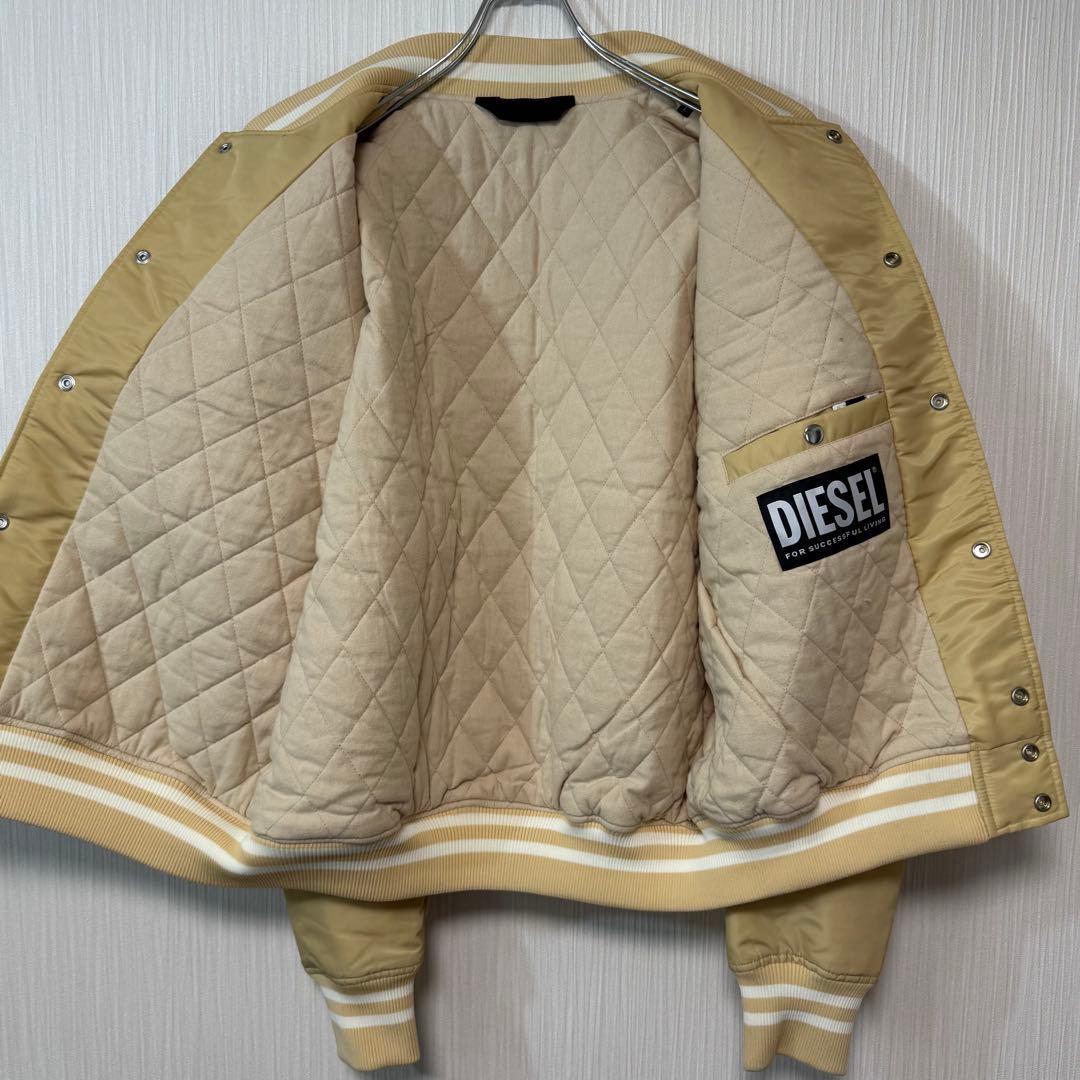 沖*三様 美品 DIESEL スタジャン レーシングジャケット ワッペン ボンバ