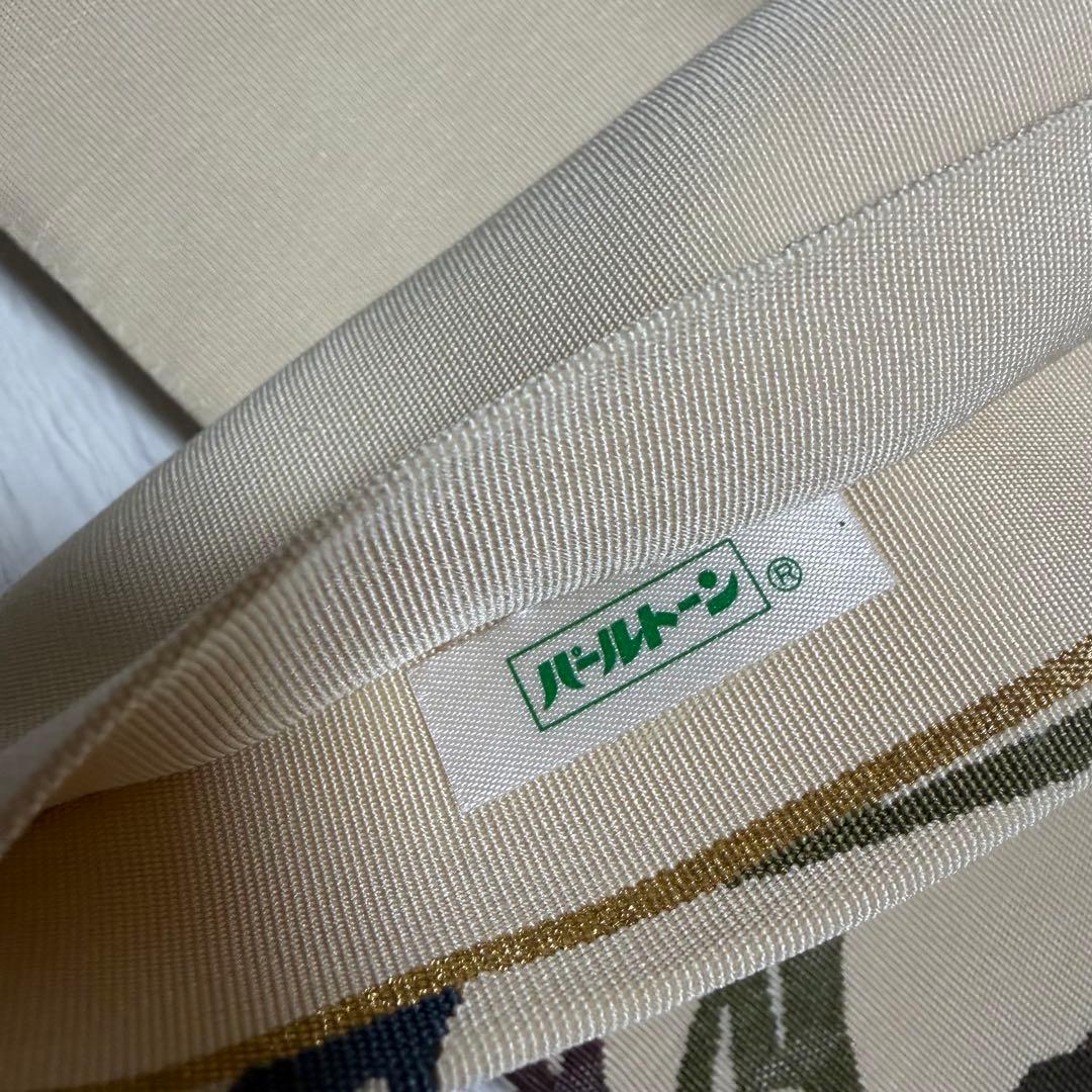 M101 紅型調　つづれ帯　正絹　袋帯　パールトーン加工済み　美品