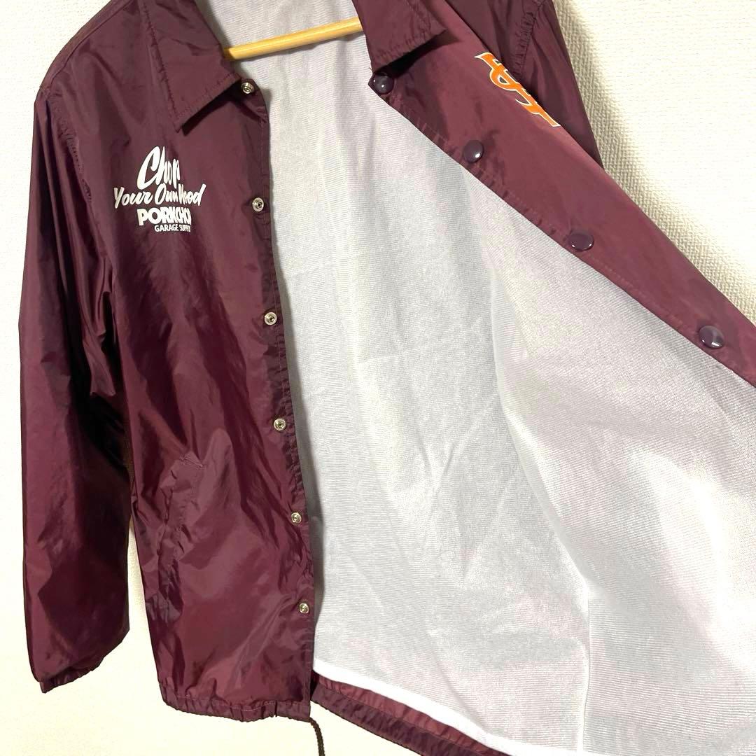 Porkchop ポークチョップ ウイングポーク コーチジャケット S ワイン