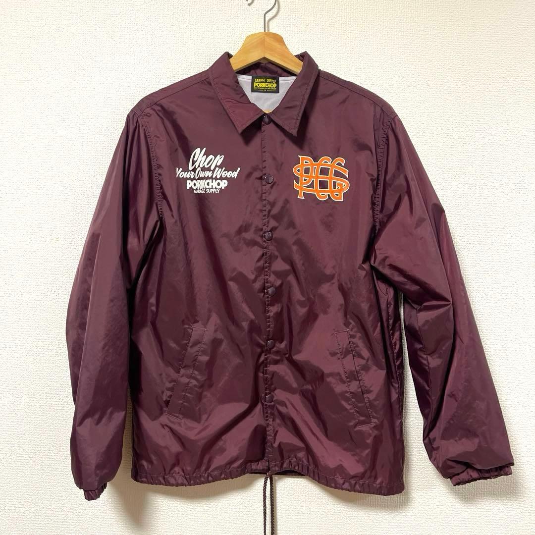 Porkchop ポークチョップ ウイングポーク コーチジャケット S ワイン