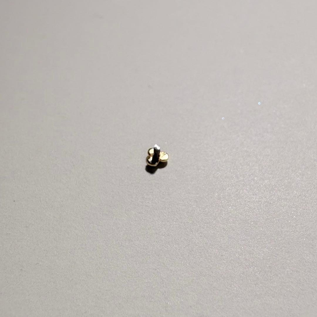 アナトメタル　K18 トゥリビーズエンド（16G）