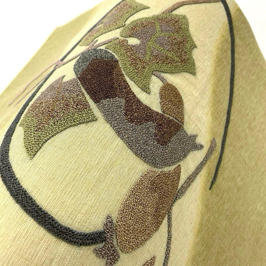 専用帯5873●かねだ呉服店扱い 高級正絹 相良刺繍 名古屋仕立て名古屋帯成り物