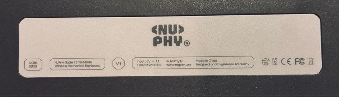Nuphy Node75 Lunar White 赤軸