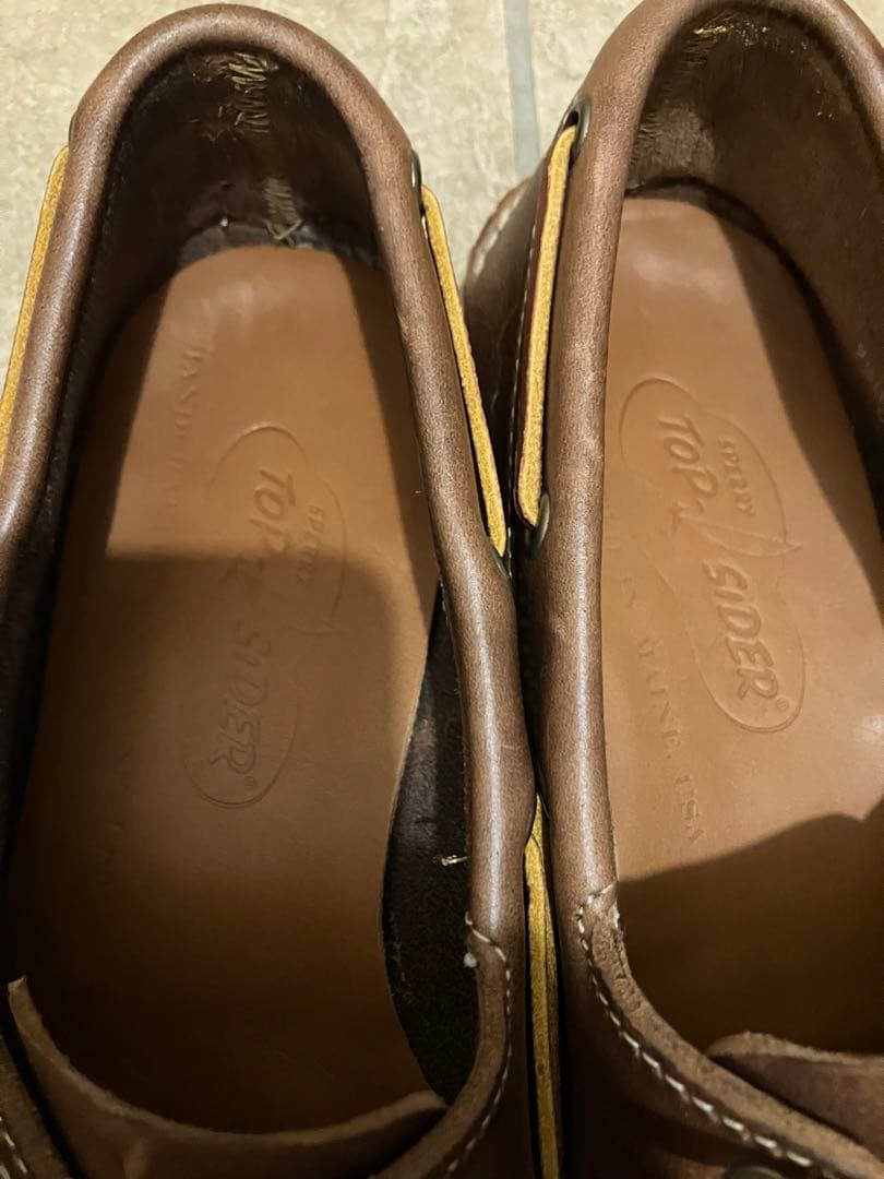 SPERRY TOP SIDER レザーデッキモカシン　US9.5 アメリカ製