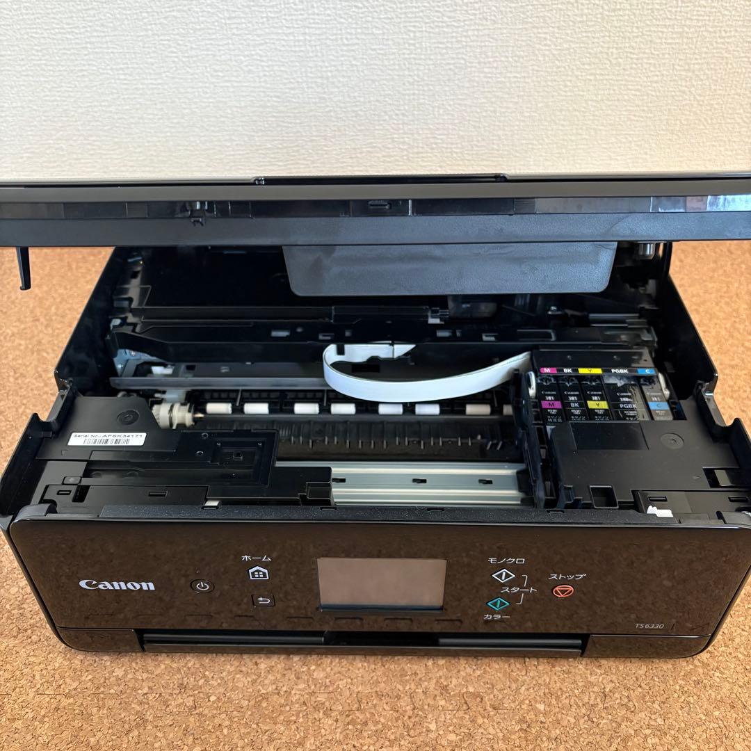 【良品】印刷枚数400枚！Canon プリンター PIXUS TS6330 BK