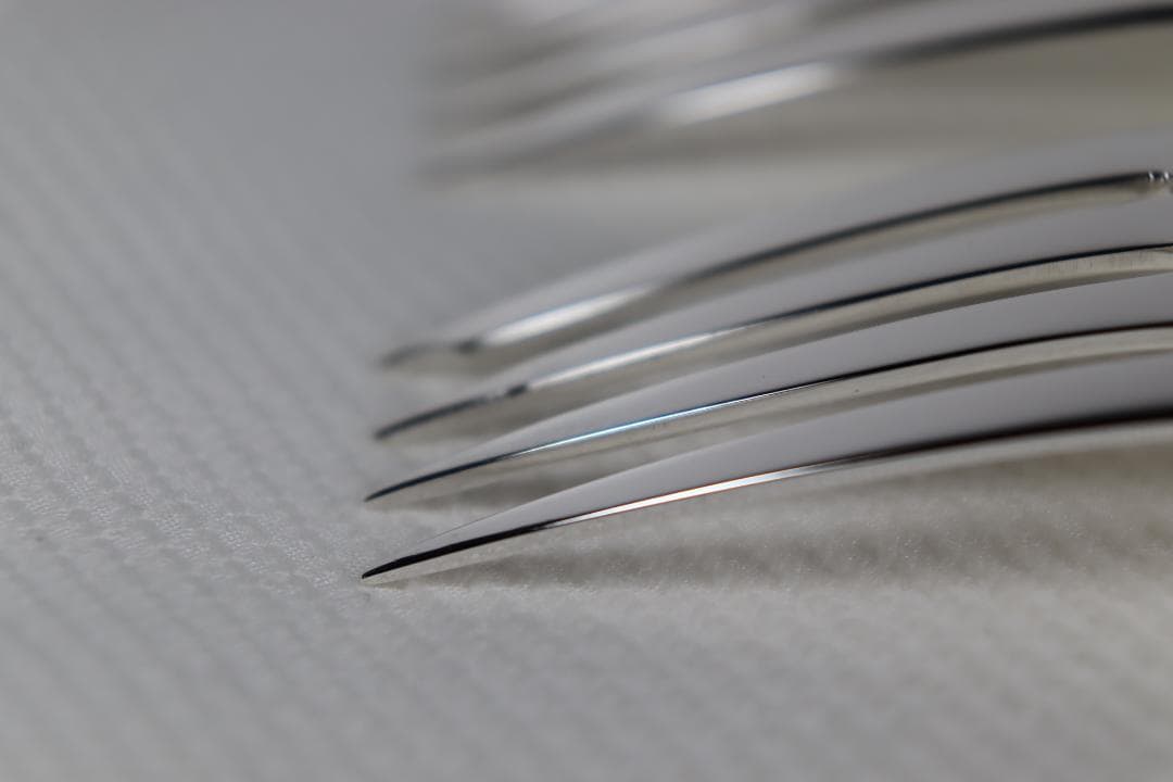 アメリカ■ウォレス■デザートフォーク２本組■非常に優雅なローズポイント・パターン