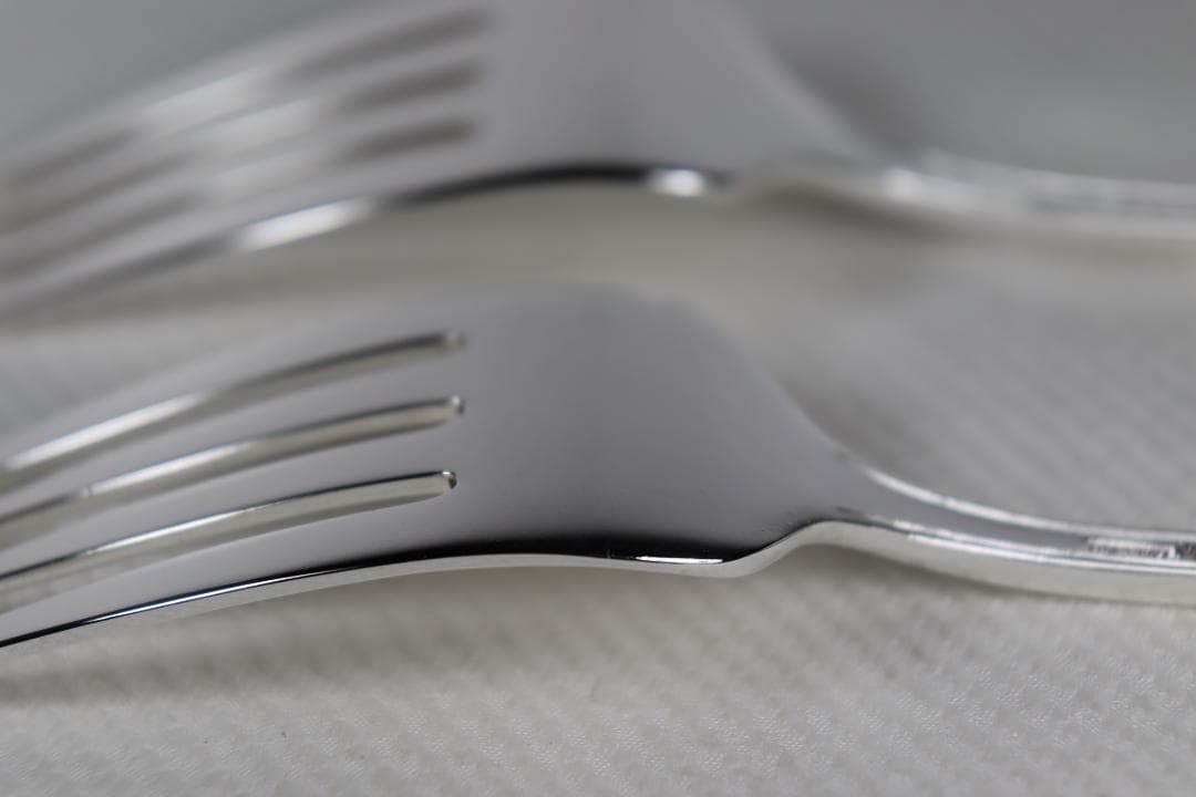 アメリカ■ウォレス■デザートフォーク２本組■非常に優雅なローズポイント・パターン