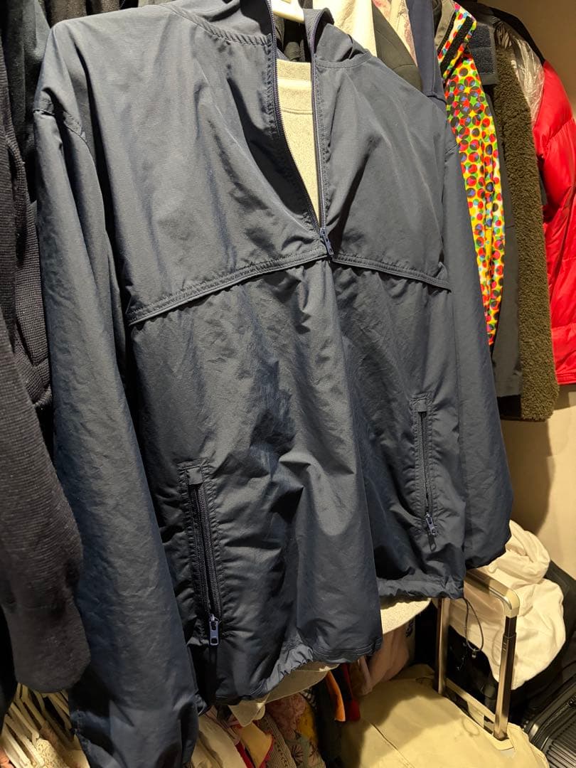 【美品】everyone compact anorak (NAVY) Lサイズ