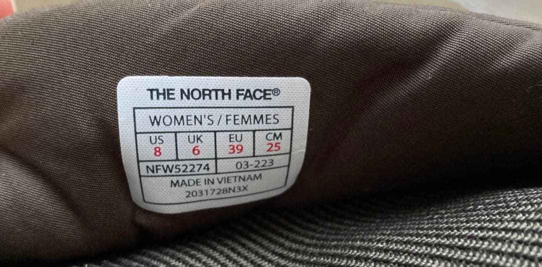 THE NORTH FACE ノースフェイス ヌプシブーツ25.0cm カーキ