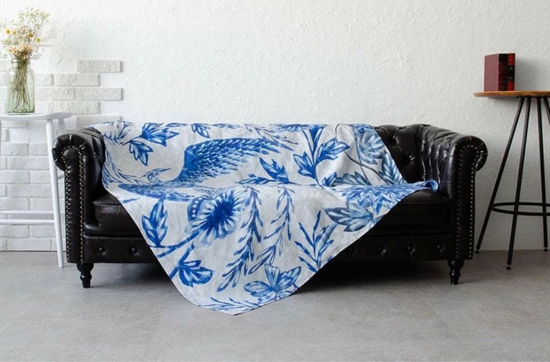 リネンマルチクロス　Bluepottery